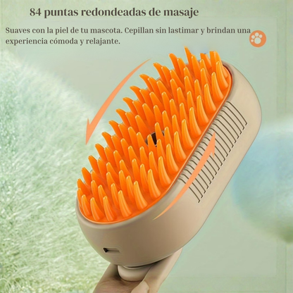 Cepillo de vapor para mascotas 3 en 1